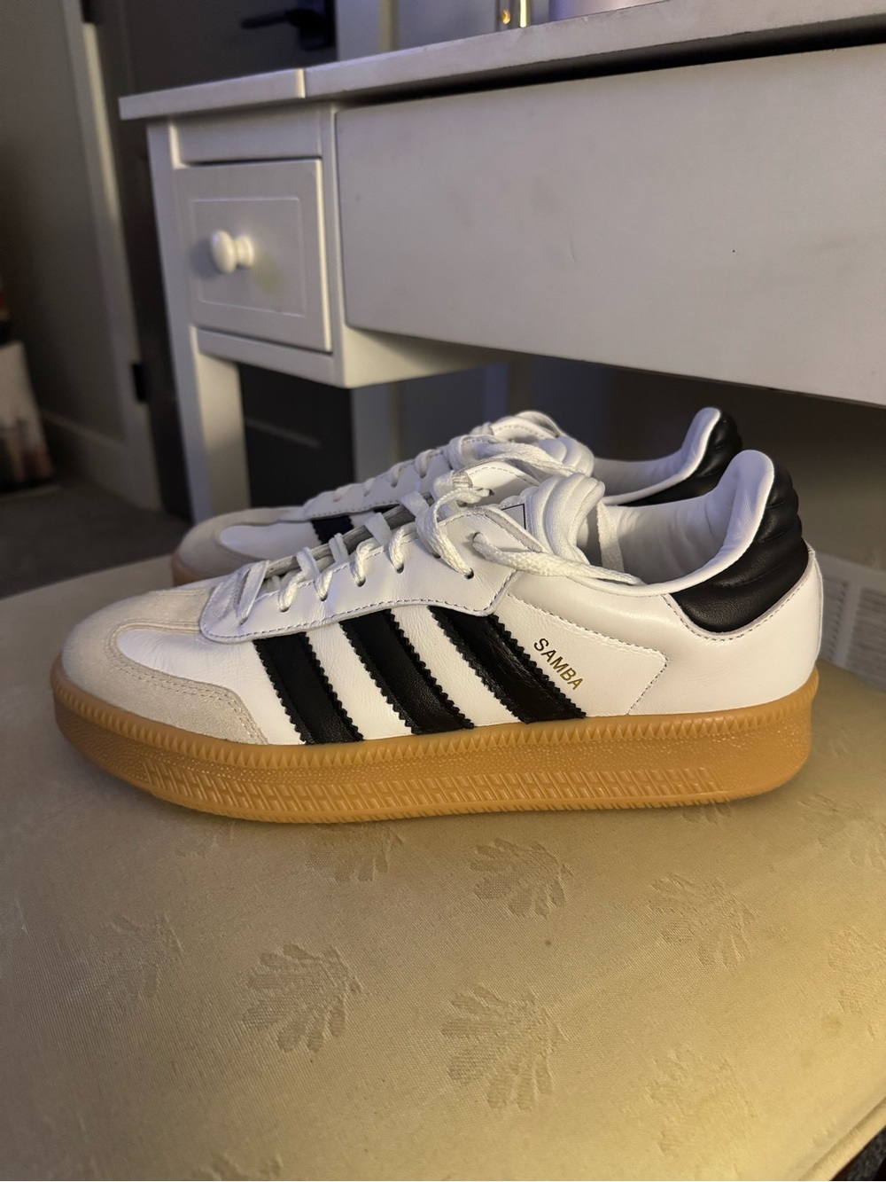 adidas Women’s Samba Sneaker - White/Black/Gum